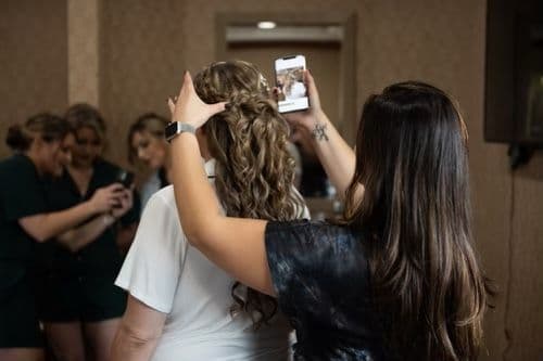 Carolann H. on her wedding day