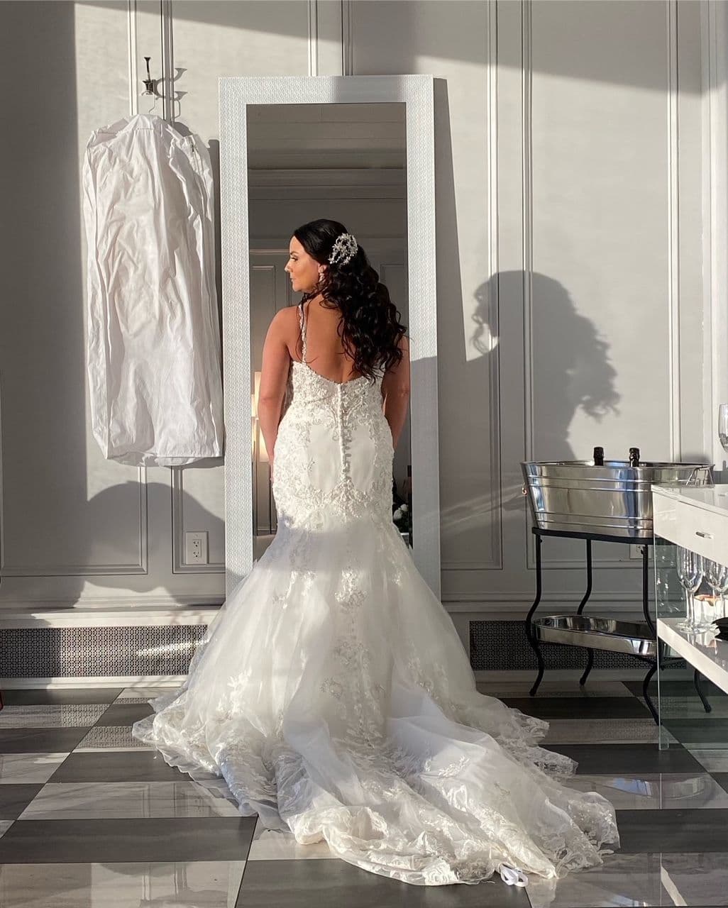 Victoria T. on her wedding day